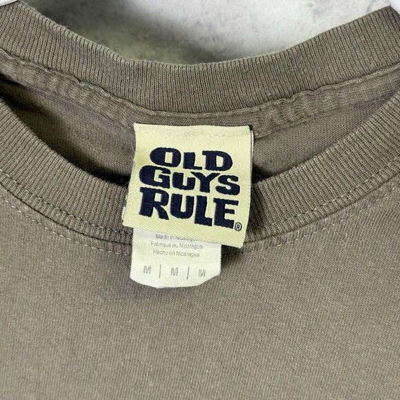 Vintage Old Guys Rule T Shirt Mens Medium Y2K Short Sleeve - Picture 4 of 7